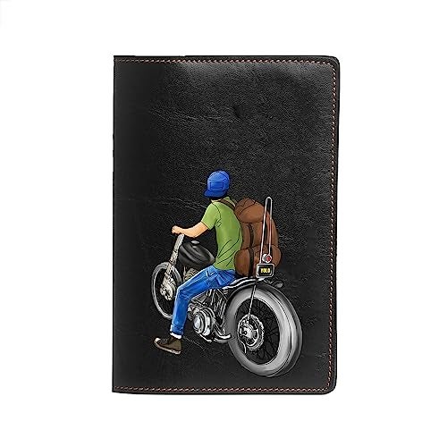 The Messy Corner Vegan Leather Passport Cover for Men | ROADRUSH Passport Case Accessories for Travel (Black) - Image 1