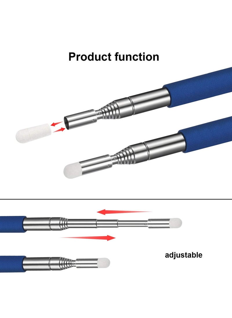 SYOSI - Telescopic Pointer Stick with Hand Lanyard 4 Pieces Teacher for Classroom Presentation Pointers Teachers Extendable Retractable Pen Whiteboard - Image 1