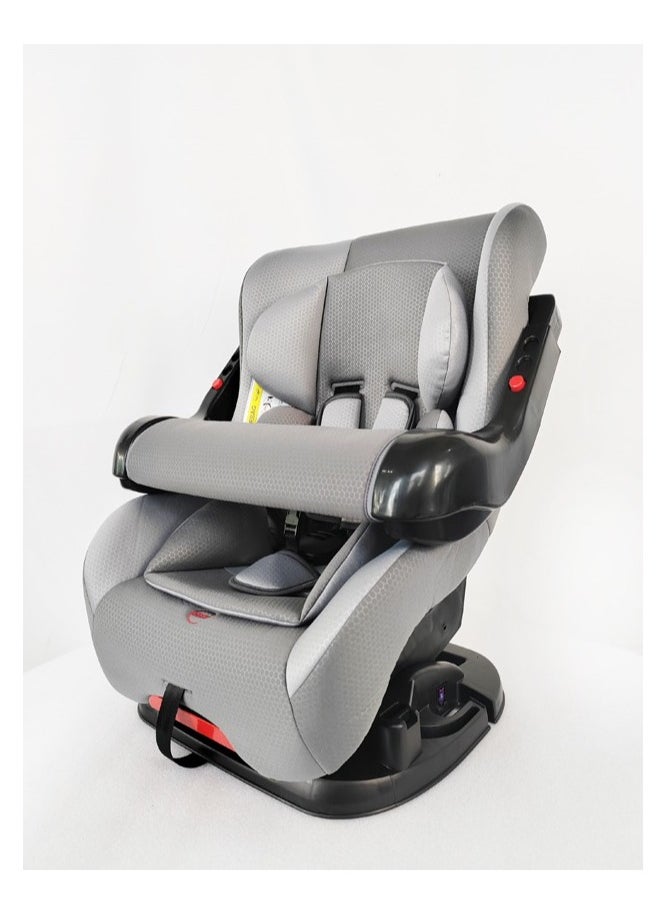 molody Molody Convertible Baby Car Seat 0-4 Years with Front Safety Handle and Reclining Positions-Gray  - Image 1