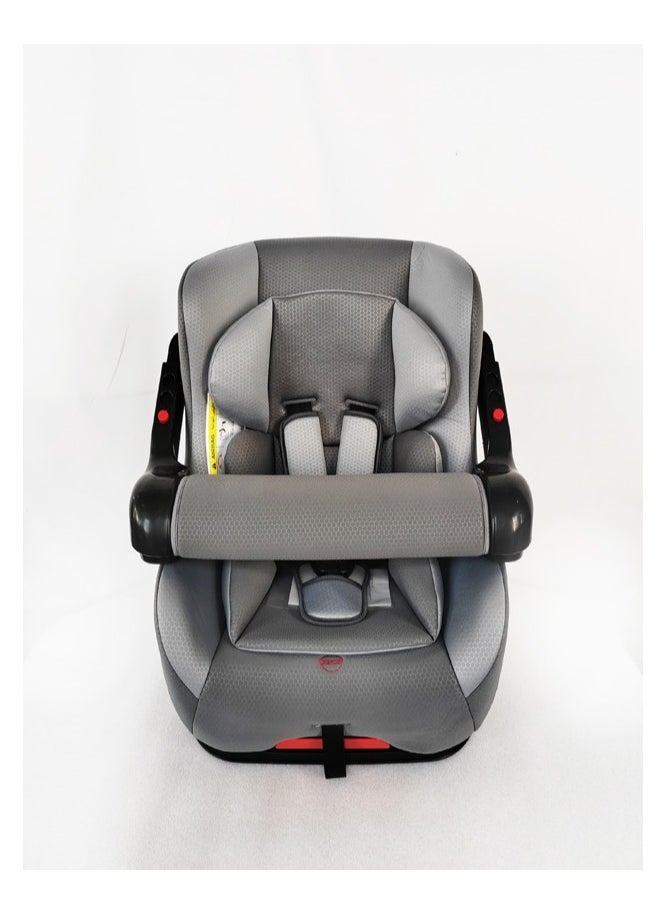 molody Molody Convertible Baby Car Seat 0-4 Years with Front Safety Handle and Reclining Positions-Gray  - Image 2