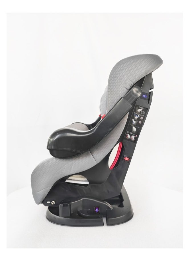 molody Molody Convertible Baby Car Seat 0-4 Years with Front Safety Handle and Reclining Positions-Gray  - Image 4