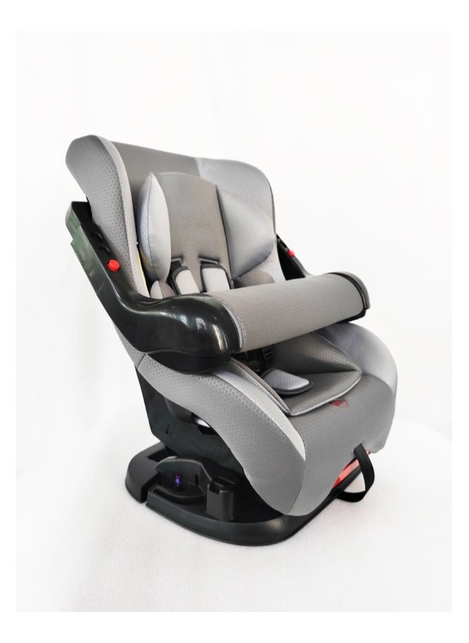 molody Molody Convertible Baby Car Seat 0-4 Years with Front Safety Handle and Reclining Positions-Gray  - Image 5
