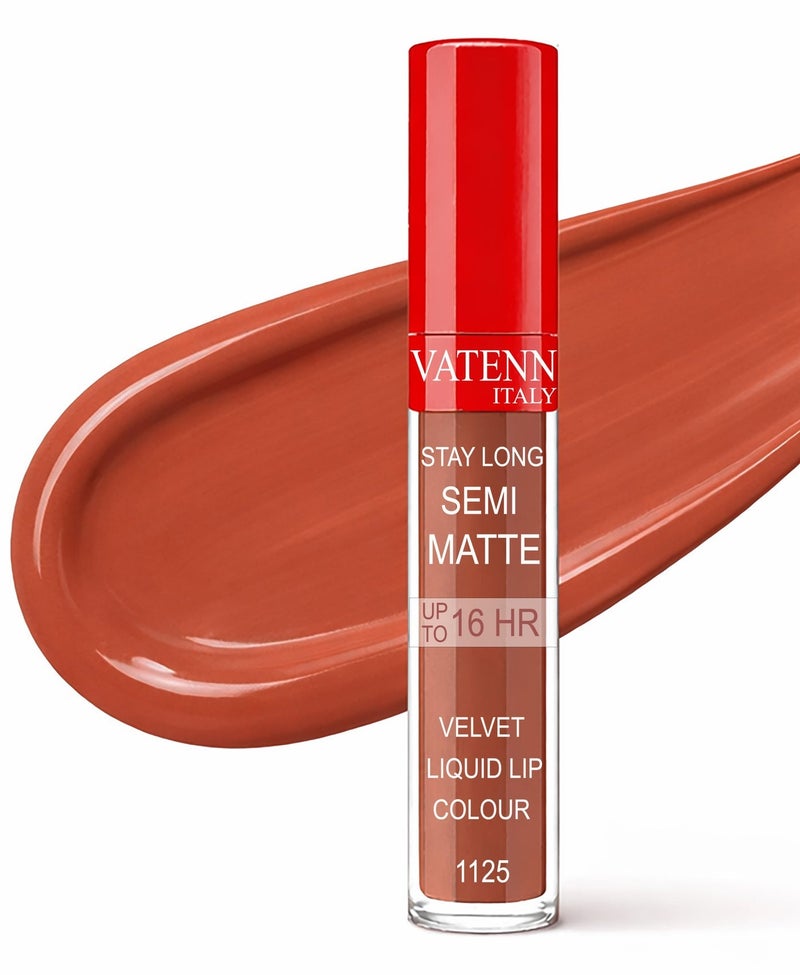 فاتن إيطاليا Stay Long Semi Matte Velvet Liquid lip color 1125 - Image 1