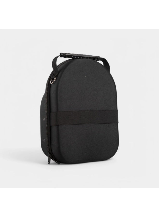 DOHATS Do Hats Hard Shell Cap Carrier Bag – Holds up to 5 Caps – 33×22×15 cm – Travel & Storage Hat Case with Shoulder Strap (Black) - Image 2