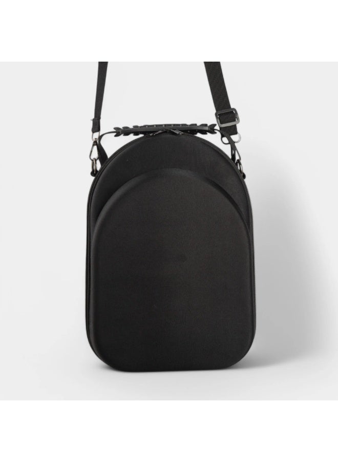 DOHATS Do Hats Hard Shell Cap Carrier Bag – Holds up to 5 Caps – 33×22×15 cm – Travel & Storage Hat Case with Shoulder Strap (Black) - Image 5