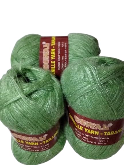 Generic Oswal tarang Wool for Knitting 3ply Yarn for Sweater Crochet Art Craft Soft Fingering Crochet Yarn Thread Dyed Used for Making of Woolen Blanket,Socks, Swetter Pack of 400g (ONE Ball 100GM) - Image 5