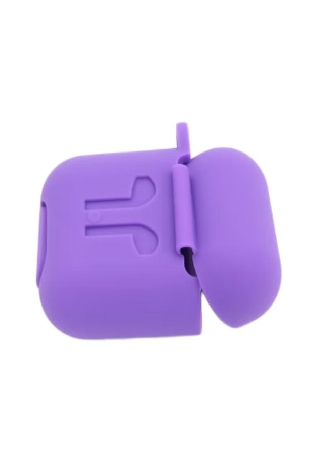 Protecting Case Cover For Apple AirPods Purple - Image 2