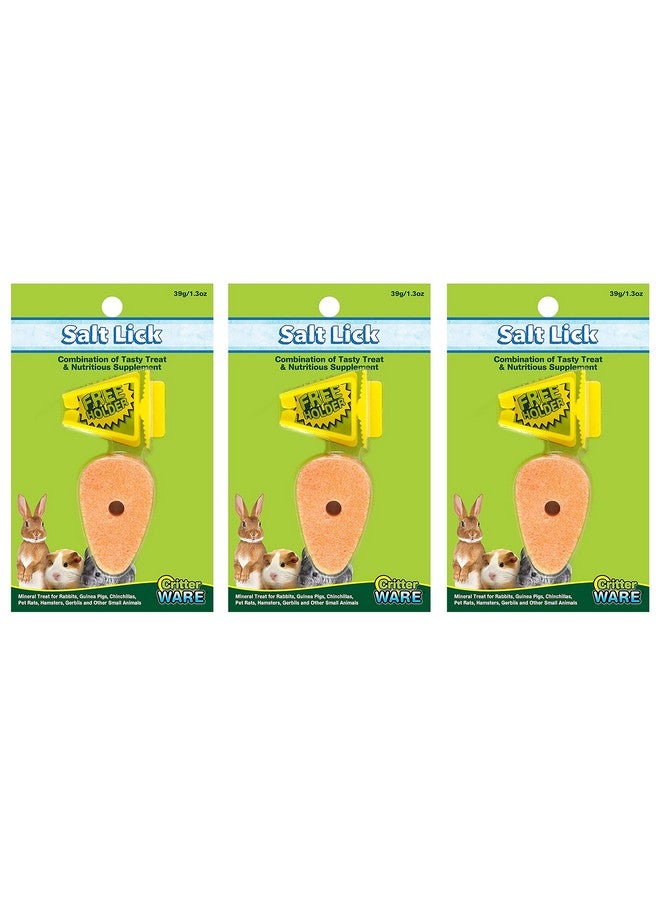 Ware Manufacturing 3 Pack of Carrot Salt Licks for Small Animals - Image 1