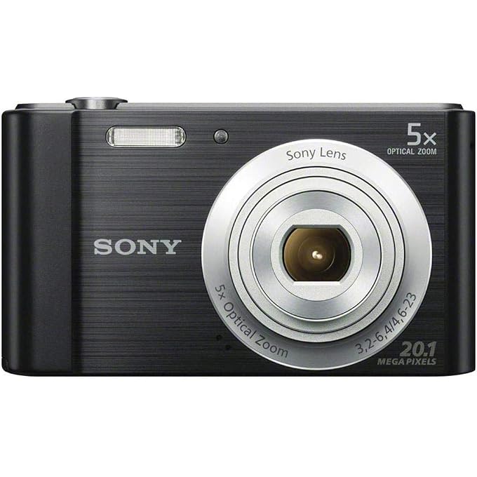 Sony DSCW800/B 20.1 MP Digital Camera (Black) - Image 1