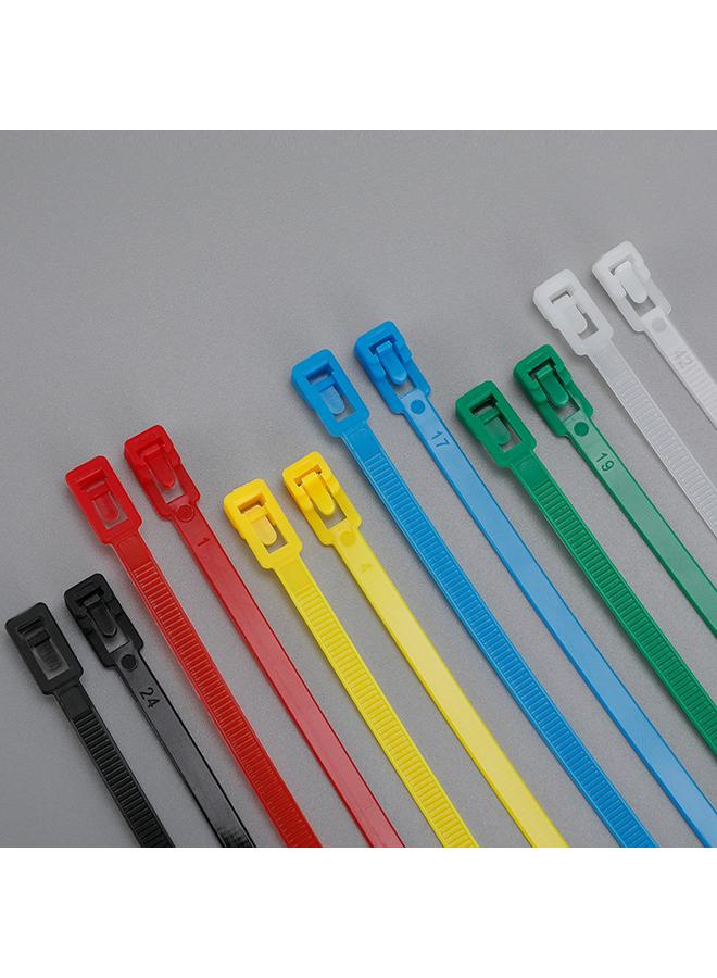 Bluejw Colored Plastic Cable Ties With Releasable Buckle Nylon Cable Ties With Fixed Sealing Tape Can Be Removed And Reused - Image 4