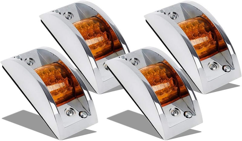 Partsam 4x Sealed Chrome Armored LED Trailer Lights - Image 1
