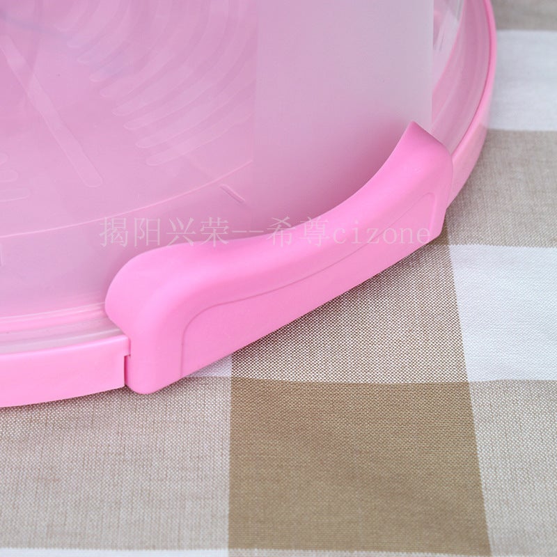 10-Inch Thick Plastic Cake Box Buckle Birthday Cake Box Pp Portable Portable Baking Box - Image 5