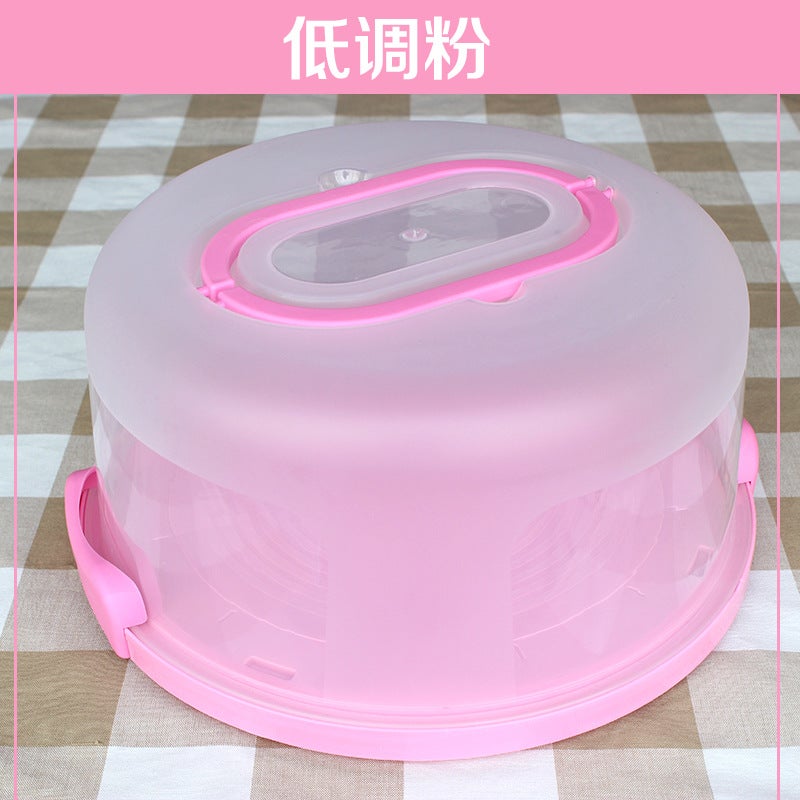 10-Inch Thick Plastic Cake Box Buckle Birthday Cake Box Pp Portable Portable Baking Box - Image 1