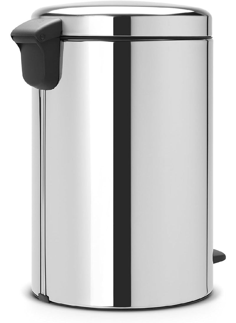 brabantia Brabantia Step Trash Can With Plastic Inner Bucket, White, 7 Gallon 20 L Silver 113987  - Image 2