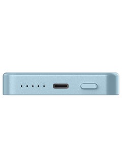 Momax Q.Mag Power 6 5000mAh Magnetic Wireless Battery Pack compatible with Magsafe - Blue  - Image 4
