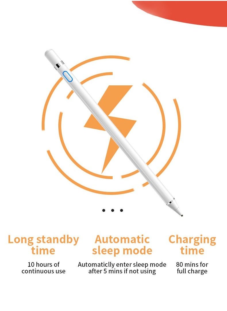 يو إل اتش واي سي - قلم إلكتروني قابل للشحن مع مؤشر مستوى البطارية ، شحن سريع USB-C ، توافق واسع وبطارية طويلة الأمد لأجهزة الشاشات الممسحة - Image 1