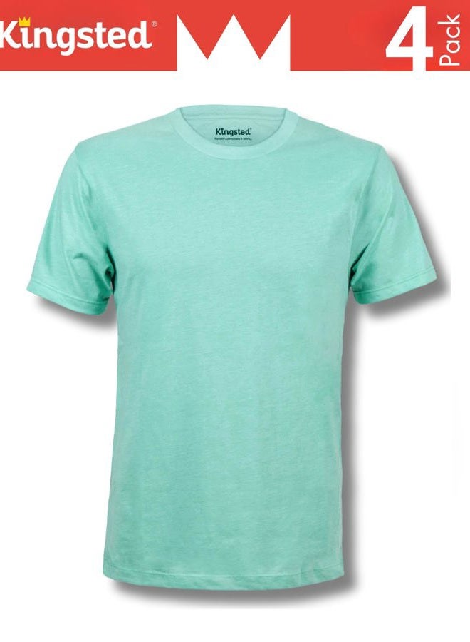 Kingsted T-Shirts for Men Pack - Royally Comfortable - Soft & Fresh Premium Fabric - Well-Crafted Classic Tee, Kingsted Favorites, L - Image 3