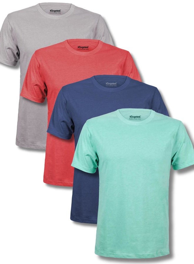 Kingsted T-Shirts for Men Pack - Royally Comfortable - Soft & Fresh Premium Fabric - Well-Crafted Classic Tee, Kingsted Favorites, L - Image 1