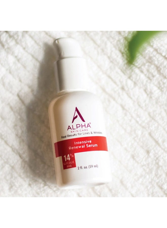 Alpha Skin Care Renewal Serum, 14% Glycolic AHA, Anti-Aging Formula, Reduces Lines & Wrinkles, Alpha Hydroxy Acid Exfoliates & Evens Skin Tones, Rejuvenates & Hydrates, 2 Oz  - Image 2