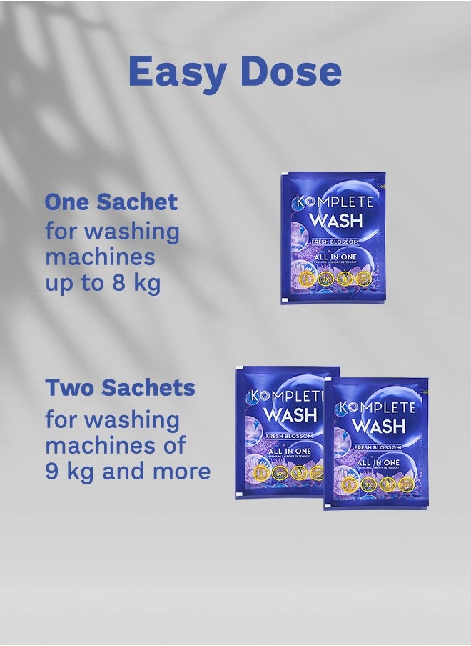 Komplete - Wash - Professional Laundry Detergent - 15 Sachets - Image 1