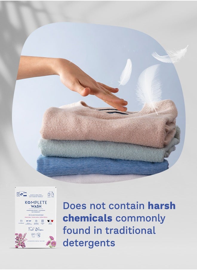 Komplete - Wash - Professional Laundry Detergent - 15 Sachets - Image 1