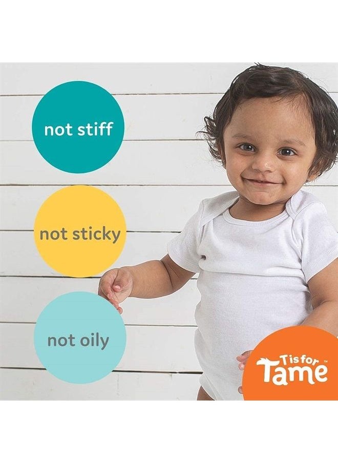 T is for Tame Hair Taming Cream for Kids, All-Natural for Frizz & Flyaways, Coconut Oil & Jojoba Leave in Cream, Safe for Babies & Toddlers, Not Sticky or Greasy, Straight or Curly Hair  - Image 4