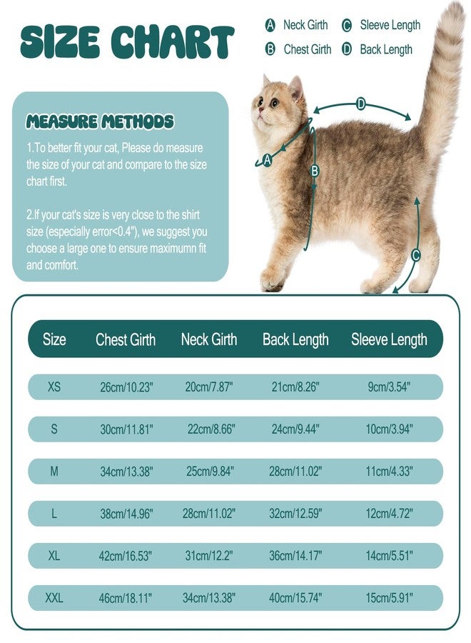 ADNIKIA Cat Pajamas for Cats Only, Sticky Hair Cat Clothes, Sphynx Hairless Cats Sweater, Recovery Suit After Surgery, Prevent Lost Hair Kitten Onesie Shirts Costumes Outfits for Pet - Image 4