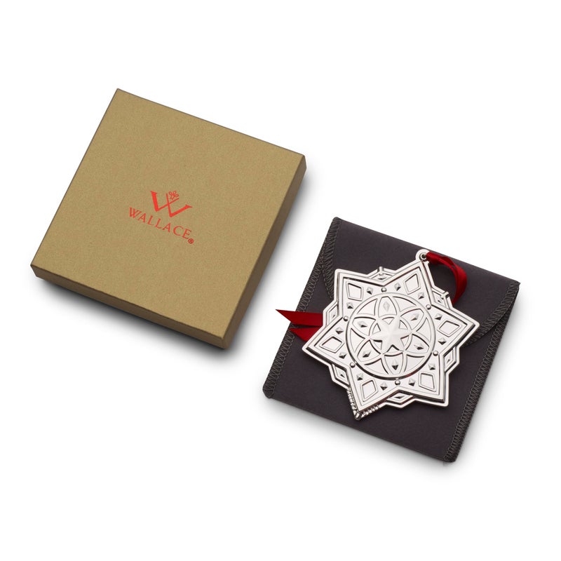 Wallace 2023 Silver Plated Snowflake Ornament  3rd Edition - Image 4