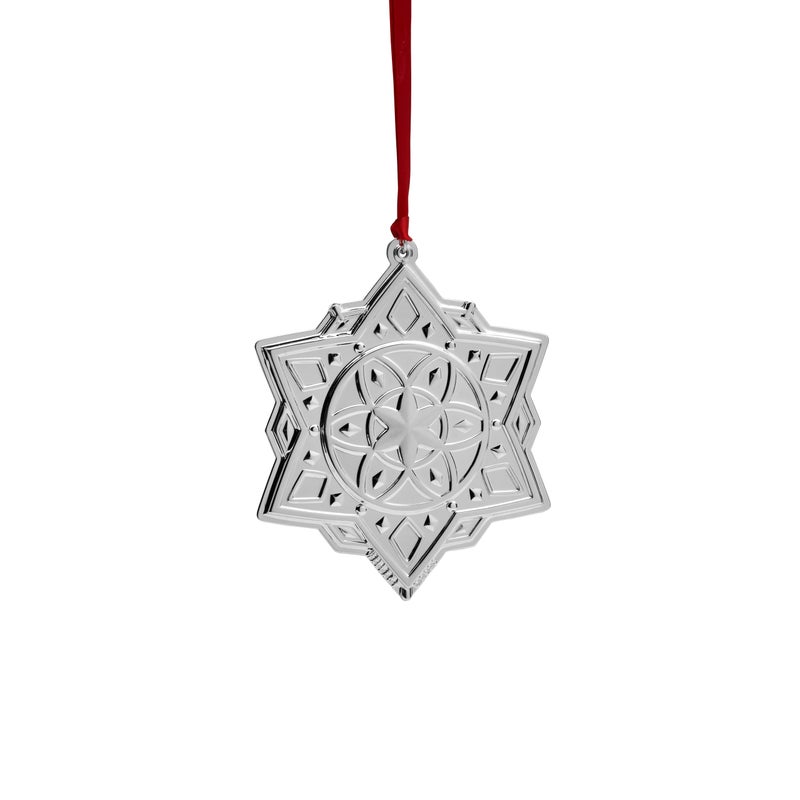 Wallace 2023 Silver Plated Snowflake Ornament  3rd Edition - Image 1