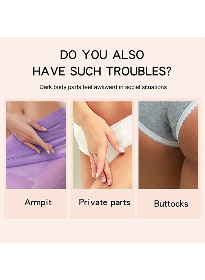 LUNOON Snow Bleach Intensive for Face and Body,for Private Part Underarm Whitening Dark Spot Corrector Cream Face and Body Skin Lightening Bleaching Cream for Intimate Areas Brightening 30ml - Image 4