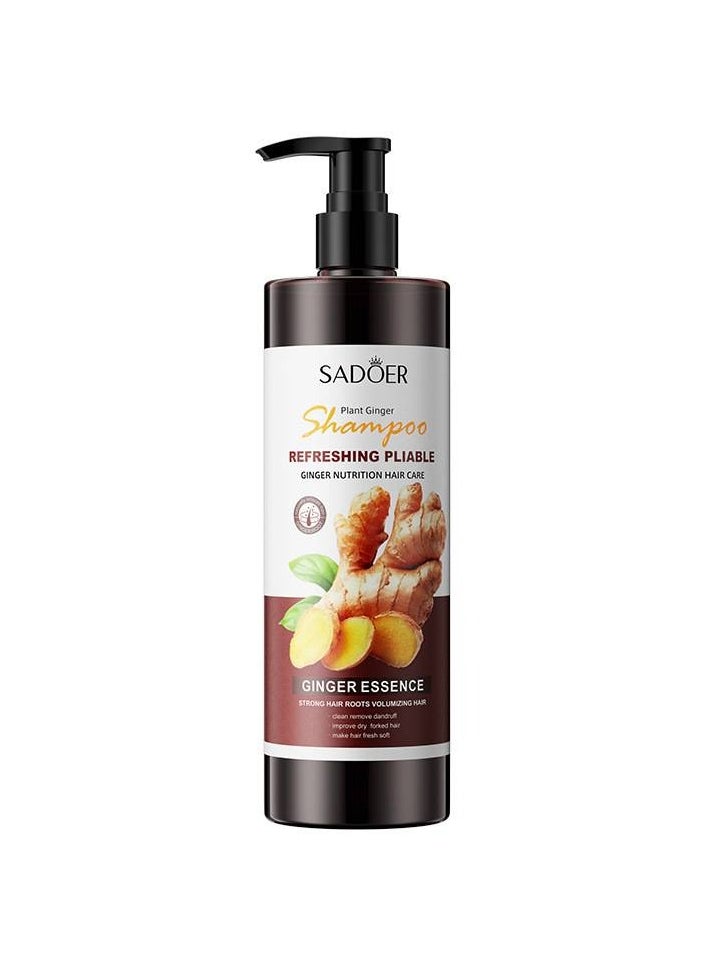SADOER - Refreshing and soft ginger shampoo for dandruff 500 ml - Image 1