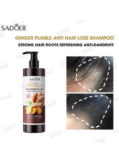 SADOER Refreshing and soft ginger shampoo for dandruff 500 ml  - Image 4