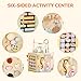 ROBUD Wooden Activity Cube Montessori Toys for 1 Year Old Educational Toy with 13 Functional Areas Fountain Garden Theme for Baby Boys Girls - Image 4