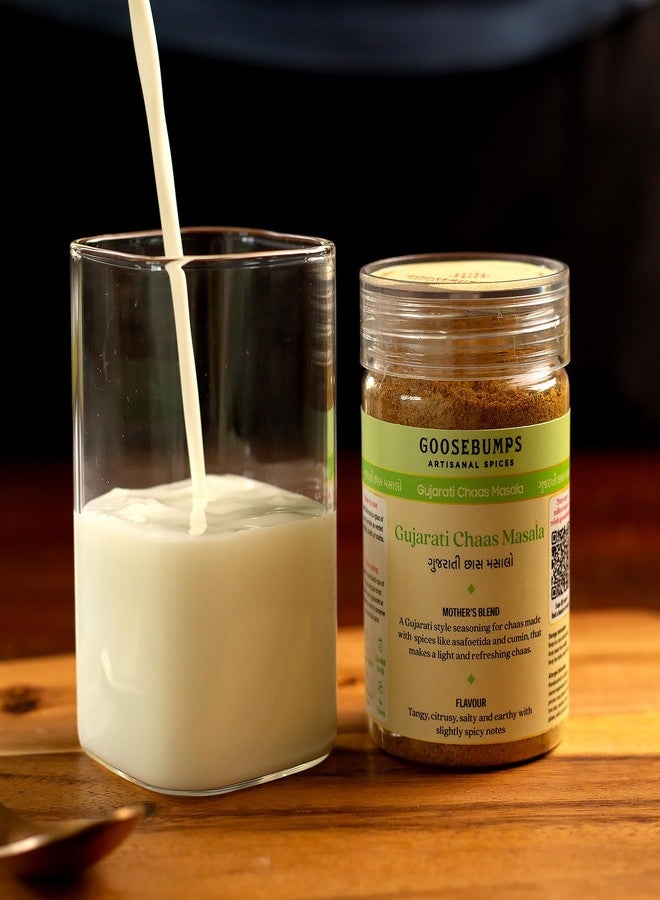 Goosebumps Gujarati Chaas Masala | Buttermilk Masala | Ready To Sprinkle | Made With 16 Aromatic Spices| 100% Natural Ingredients | No Artificial Colour & Flavour Added | 120 GMS - Image 4