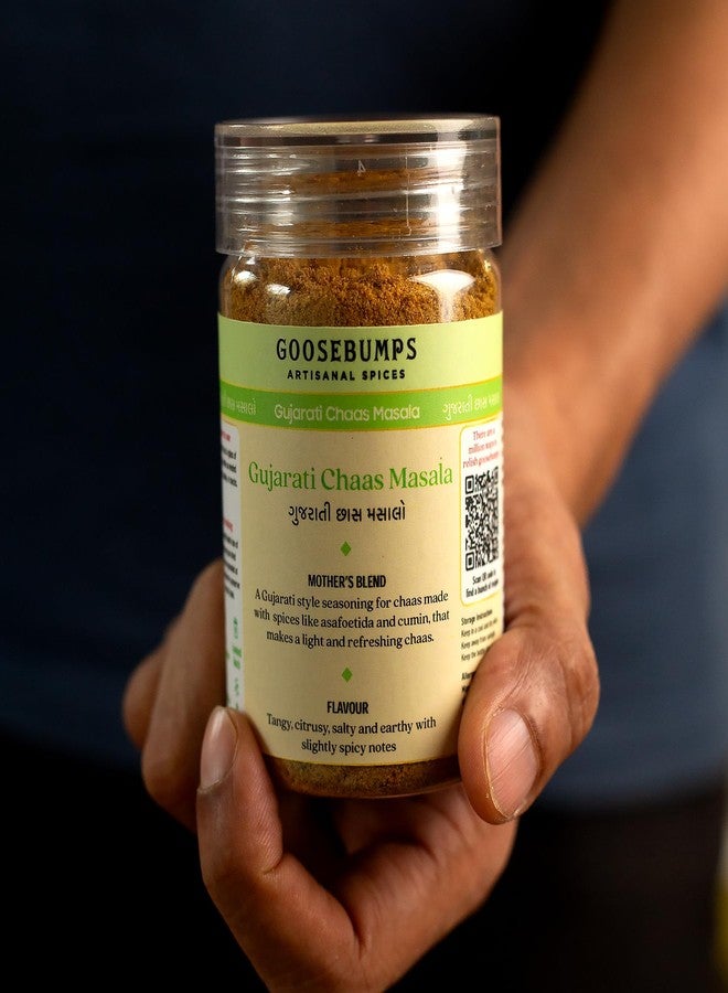 Goosebumps Gujarati Chaas Masala | Buttermilk Masala | Ready To Sprinkle | Made With 16 Aromatic Spices| 100% Natural Ingredients | No Artificial Colour & Flavour Added | 120 GMS - Image 3