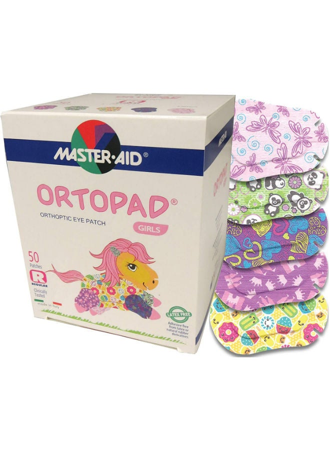 Master Aid Ortopad® Girls Eye Patches Regular - 50 pcs