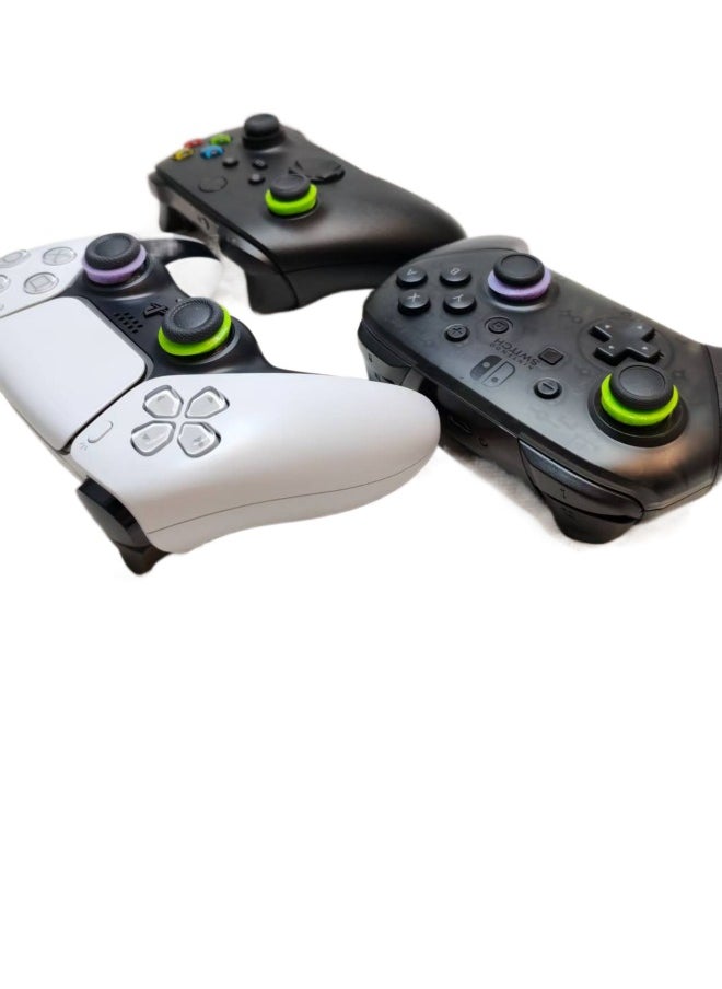 كنترول براند حلقات ControlFreek الدقيقة لوحدة تحكم PS5 و PS4 XSX XSS Switch Pro و Scuf ، مقابض أداء متقدمة لتحكم أفضل ، وراحة ومتانة ، ومساعدة الهدف ، والتحكم في الحركة لوحدات التحكم ، حزمة مختلطة (6 حلقات ، 2 أسود صلب / 2 أرجواني متوسط / 2 أخضر ناعم)  - Image 5