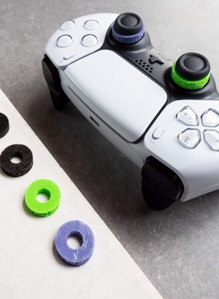 Control Freek Precision Rings for PS5 PS4 XSX XSS Switch Pro & Scuf Controller, Advanced Performance Grips for Better Control, Comfort & Durability, Aim Assist Motion Control for Controllers, Mixed Pack(6 rings, 2 Black Hard 2 Purple Medium 2 Green Soft) - view 2