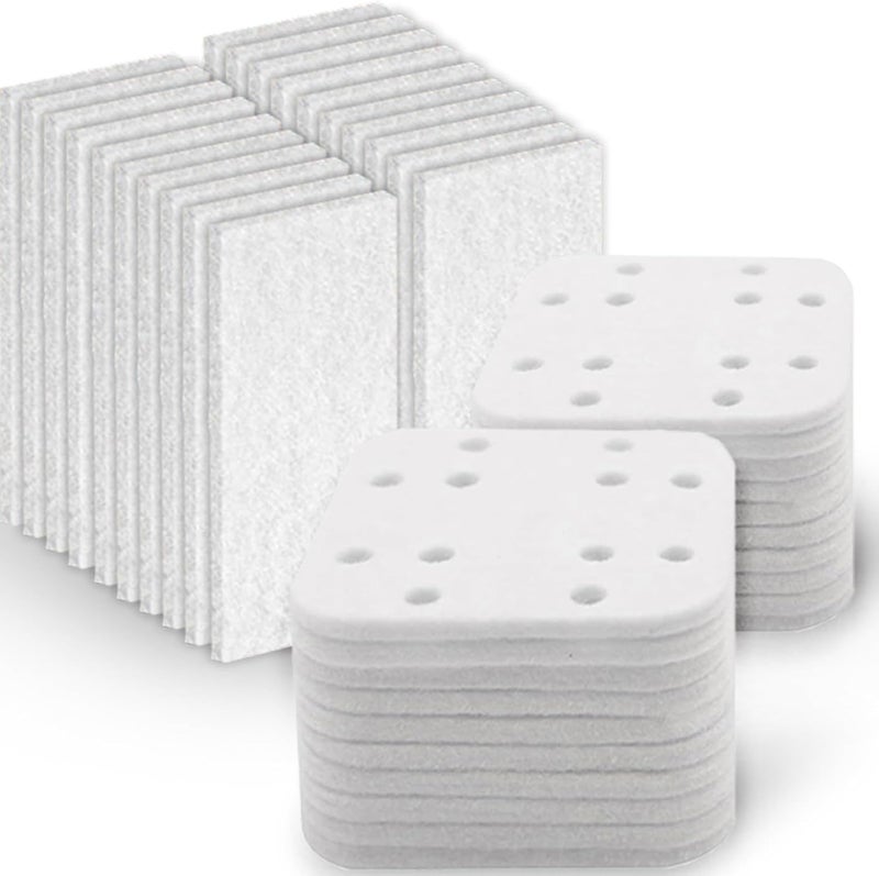 ADDFRESH Humidifier Replacement Filters 20 Pack and Replacement Aroma Pads 20 Pack - Compatible with LEVOIT LV600HH, LV600S, OasisMist450S, OasisMist600S - Descaling Pads, White - Image 1