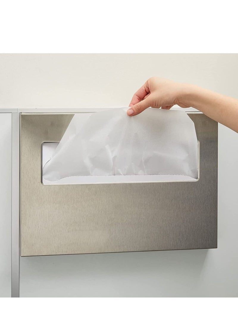 SYOSI 1000 Pack Disposable Toilet Seat Covers Protectors, Flushable Toilet Liners for Bathroom Kids Pregnant Travel Hospital Public Toilet Hotel, 14 x 16 Inch Covers - Image 3