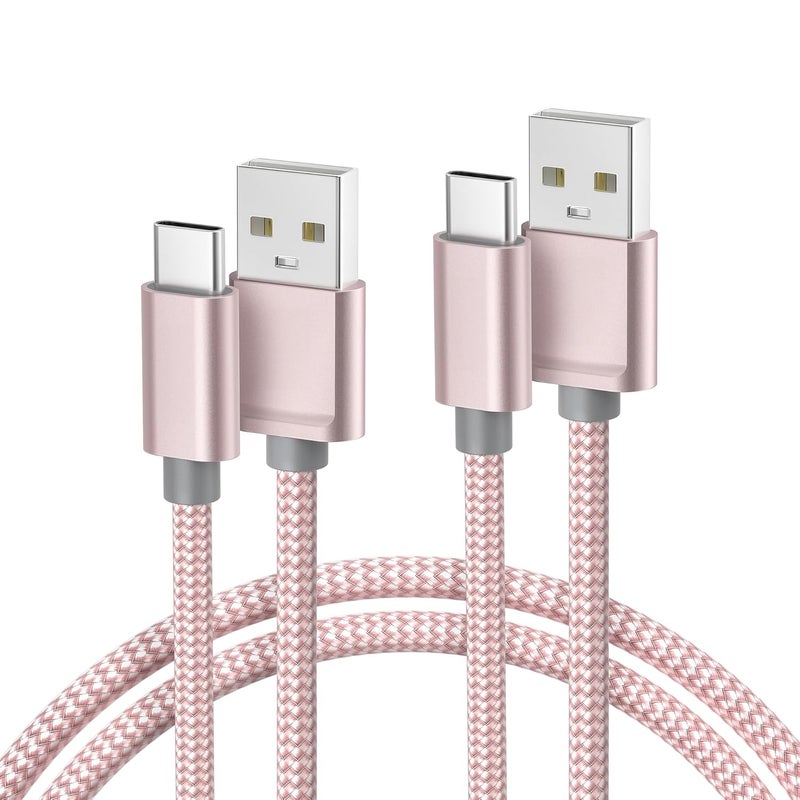 بيز سايلور كابل شاحن من USB إلى USB C بطول 1 متر / 2 حزمة، كابل طاقة شحن سريع من النوع C لأجهزة iPhone 15 16 Plus Pro Max، iPad 10 الجيل العاشر، Mini 6 الجيل السادس، 7 الجيل السابع، Samsung Galaxy S25 S24 S23، Z Flip Fold - Image 1