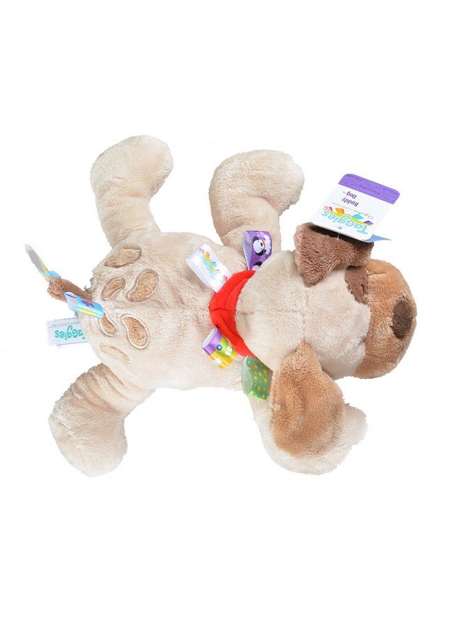 Taggies Yer Taggies Buddy Dog, Brown / Beige Soft Toy, 12" - Image 3