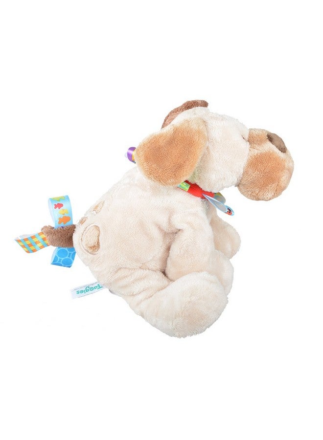 Taggies Yer Taggies Buddy Dog, Brown / Beige Soft Toy, 12" - Image 4