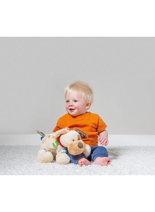 Taggies Yer Taggies Buddy Dog, Brown / Beige Soft Toy, 12" - Image 2
