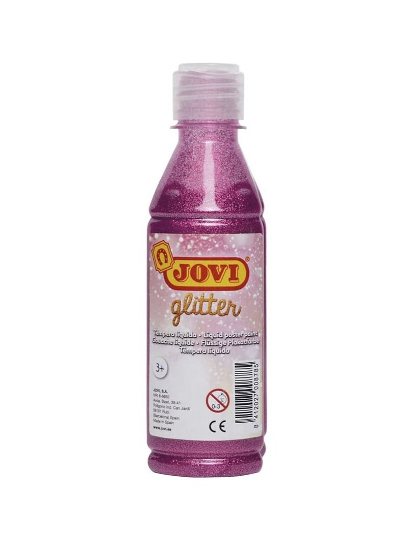 Jovi Liquid Poster Paint 250 ml. Glitter Pink