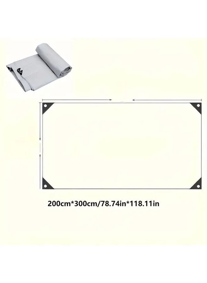 Heavy Duty Waterproof Tarp Cover 78 74inch X 118 11inch Reinforced Grommets For Outdoor Camping Farm Boat - Image 1