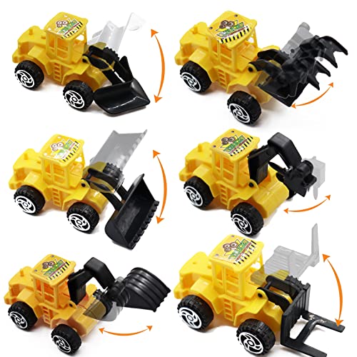 Nevperish 18 PCS Construction Cake Toppers Vehicles Cake Decoration Set Excavator Tower Crane Cupcake Topper Traffic and Road Sign Decor Happy Birthday Party Supplies Favors - Image 3