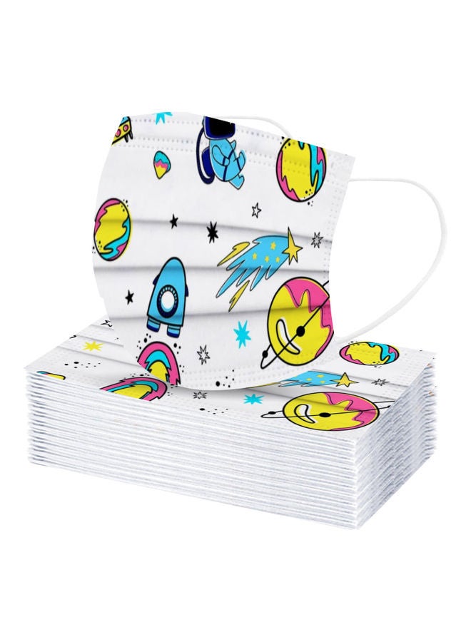 NIBEMINENT 40-Piece Space Printed Disposable Mask Set - Image 3