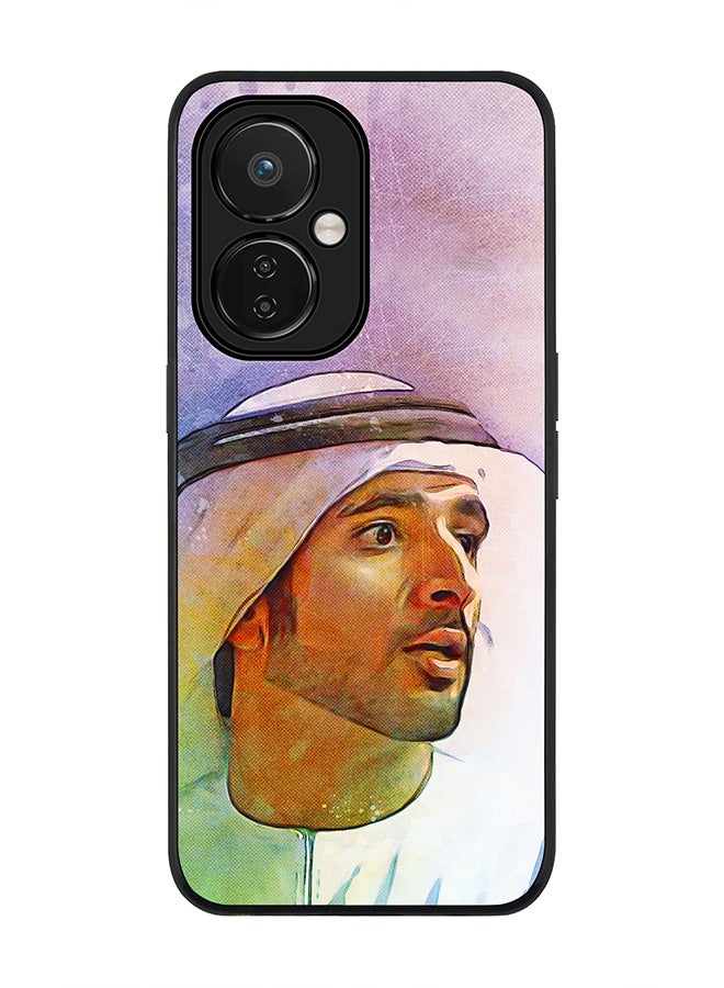 Stylizedd Rugged Black edge case for Nord CE 3 Lite Slim fit Soft Case Flexible Rubber Edges Anti Drop TPU Gel Thin Cover - Fazza Sheikh Hamdan - Image 1