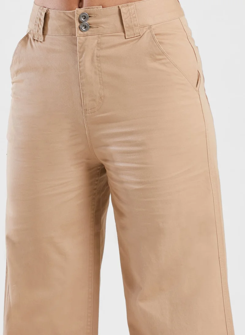 CONVERSE Logo Wide Leg Carpenter Sweatpants